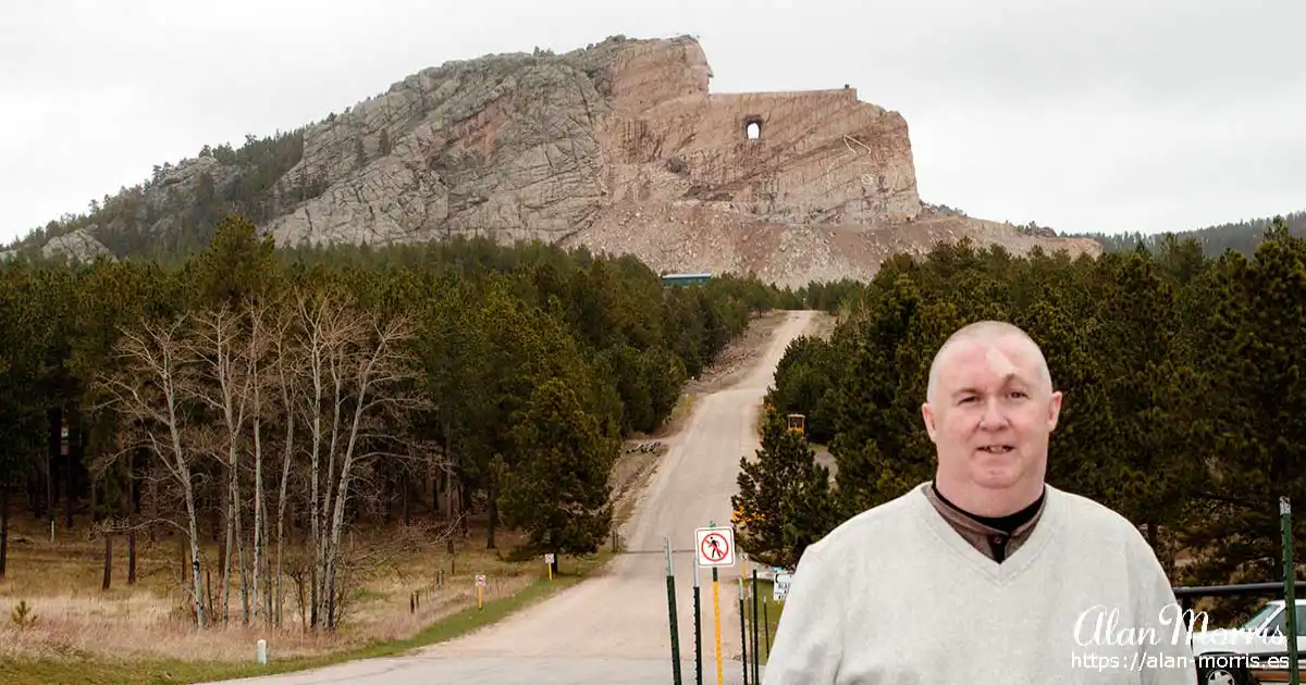 Alan Morris at the Crazy Horse Memorial.